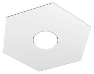 Plafoniera Moderna Hexagon Metallo Bianco 1 Luce Led 12W