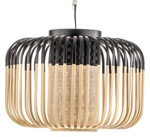 Plafoniera Forestier, Bamboo Light S, dimmerabile, Nero, Soggiorno, Bambù, Design