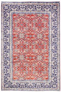 Tappeto Kashan Persia Floreale Rosso Blu Scuro 197x295 Cm