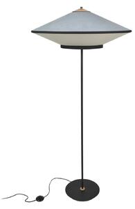 Lampada da terra Forestier, Cymbal, Blu, Soggiorno, Tessuto / Tessile, Design