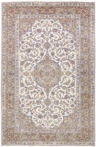 Tappeto Kashan Persia Medaglione Crema Beige 248x377 Cm