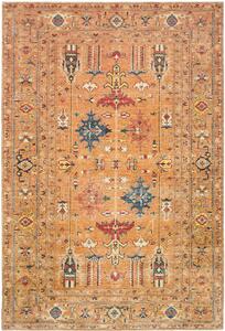 Tappeto Kazak Fine Pakistan Geometrico Terracotta Blu 209x305 Cm