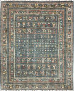 Tappeto Rubin Pakistan Astratto Blu Petrolio Policromo 203x242 Cm