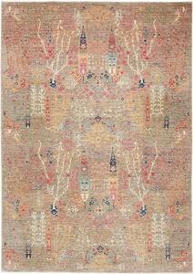 Tappeto Shahi Fine Pakistan Astratto Multicolore Grigio 204x290 Cm