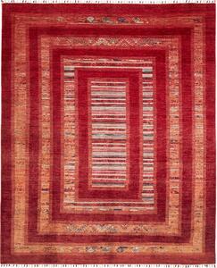 Tappeto Siva Pakistan Astratto Rosso Arancio 243x300 Cm