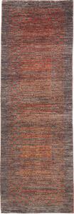 Tappeto Royal Gabbeh Pakistan Astratto Antracite Arancio 80x243 Cm