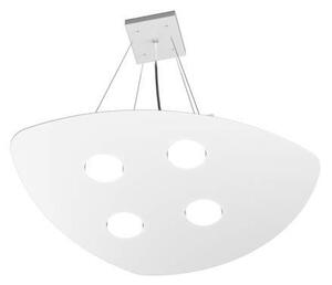 Sospensione Moderna Shape Metallo Bianco 4 Luci Gx53