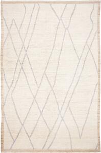 Tappeto Gabbeh Marrakech Persia Geometrico Crema Grigio Chiaro 200x313 Cm