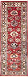Tappeto Kazak Fine Pakistan Geometrico Rosso Blu 76x203 Cm