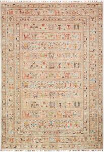Tappeto Rubin Pakistan Astratto Beige Multicolor 162x239 Cm