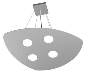 Sospensione Moderna Shape Metallo Grigio 4 Luci Gx53