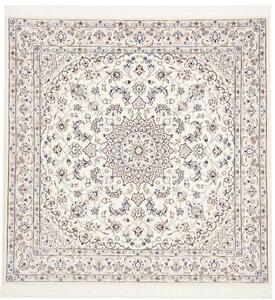 Tappeto Nain 9la Persia Medaglione Crema Blu 145x146 Cm