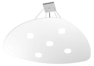 Sospensione Moderna Shape Metallo Bianco 5 Luci Gx53
