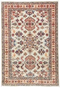 Tappeto Kazak Fine Pakistan Geometrico Crema Rosso 124x183 Cm