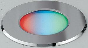Incasso led rainbow cromo 5w rgbw ip65 10x3,2cm