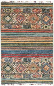 Tappeto Rubin Pakistan Geometrico Blu Verde 79x124 Cm