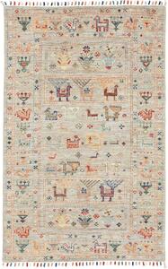 Tappeto Rubin Pakistan Geometrico Grigio Multicolore 80x124 Cm