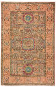 Tappeto Mamlouk Pakistan Geometrico Terracotta Verde 82x128 Cm