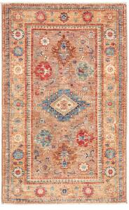 Tappeto Kazak Fine Pakistan Geometrico Beige Blu 80x127 Cm