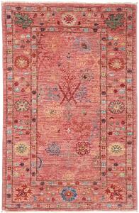 Tappeto Zigler Fine Pakistan Astratto Rosso Corallo Policromo 78x123 Cm