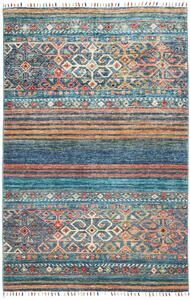 Tappeto Rubin Pakistan Geometrico Blu Arancio 99x154 Cm
