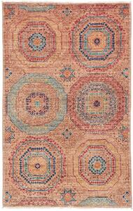 Tappeto Mamlouk Pakistan Geometrico Terracotta Blu 80x126 Cm