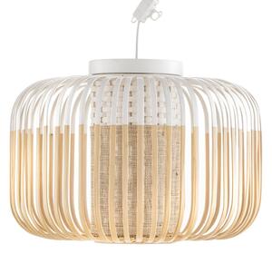 Plafoniera Forestier, Bamboo Light S, dimmerabile, Bianco, Soggiorno, Bambù, Design