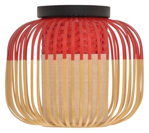 Plafoniera Forestier, Bamboo, dimmerabile, Rosso, Corridoio, Bambù, Design