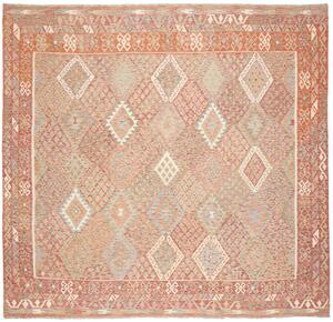Tappeto Kilim Afghanistan Astratto Terracotta Beige 313x294 Cm