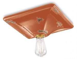 Plafoniera vintage arancio c136(vio)