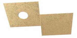 Applique Moderna 2 Moduli Eccentric Metallo Foglia Oro 1 Luce Gx53