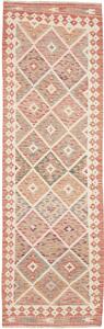 Tappeto Kilim Afghanistan Geometrico Terracotta Multicolore 75x250 Cm