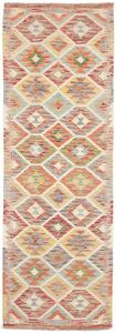 Tappeto Kilim Afghanistan Geometrico Multicolore Terracotta 83x247 Cm