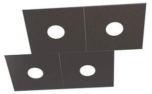 Applique Moderna Eccentric Metallo Marrone 4 Luci Gx53