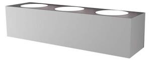 Applique Moderna Eccentric Metallo Grigio 6 Luci Gx53 Biemissione