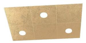 Applique Moderna 6 Moduli Eccentric Metallo Foglia Oro 3 Luci Gx53
