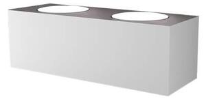 Applique Moderna Eccentric Metallo Bianco 4 Luci Gx53 Biemissione