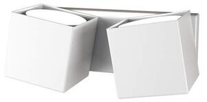 Applique Moderna Rotation Metallo Bianco 2 Luci Gx53