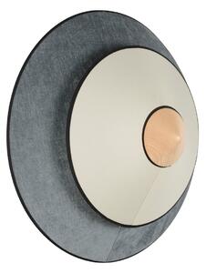 Applique da parete Forestier, Cymbal, dimmerabile, Blu, Soggiorno, Tessuto / Tessile, Design