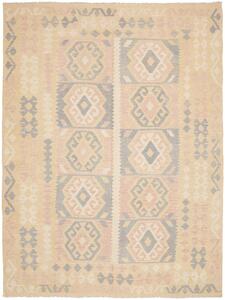 Tappeto Kilim Afghanistan Geometrico Beige Rosa 178x239 Cm