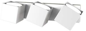 Applique Moderna Rotation Metallo Bianco 3 Luci Gx53