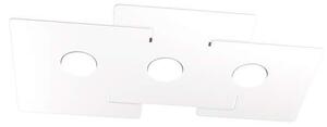 Plafoniera Moderna Echo Metallo Bianco 3 Luci Gx53