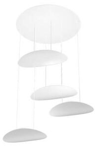 Sospensione Moderna Planet Metallo Bianco 4 Luci Gx53