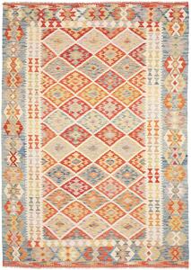 Tappeto Kilim Afghanistan Geometrico Multicolore Etnico 178x247 Cm