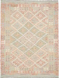 Tappeto Kilim Afghanistan Geometrico Beige Pastello 157x207 Cm
