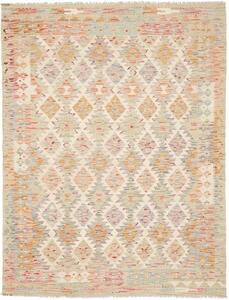 Tappeto Kilim Afghanistan Astratto Pastello Chiaro Multicolore 153x196 Cm
