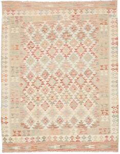 Tappeto Kilim Afghanistan Geometrico Crema Rosso 153x196 Cm