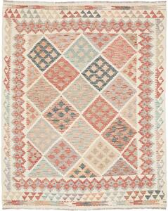 Tappeto Kilim Afghanistan Astratto Multicolore Pastello 152x190 Cm