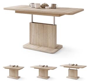 ASTON MINI-Z Rovere Sonoma - MODERNO TAVOLINO DA SALOTTO TRASFORMABILE ALLUNGABILE SOLLEVABILE