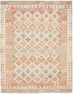 Tappeto Kilim Afghanistan Geometrico Beige Salmone 157x203 Cm